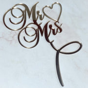Mr and Mrs Wedding/ Engagement Topper - KnK krafts