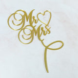 Mr and Mrs Wedding/ Engagement Topper - KnK krafts