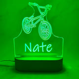 Personalised Bicycle Led Night Light - KnK krafts