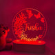 Personalised Butterfly Wreath Led Night Light - KnK krafts