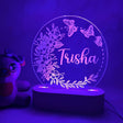 Personalised Butterfly Wreath Led Night Light - KnK krafts