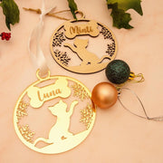 Personalised Cat Christmas Ornaments/Baubles - KnK krafts