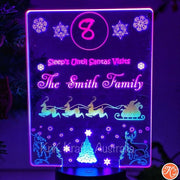 Personalised Christmas Countdown Led Light - KnK krafts