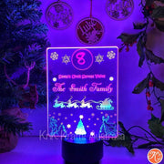 Personalised Christmas Countdown Led Light - KnK krafts
