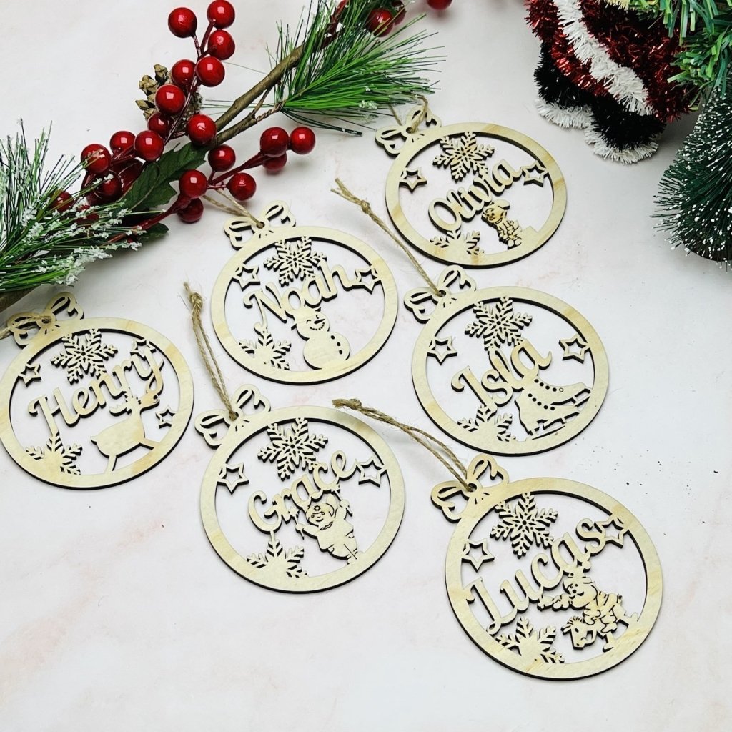 Personalised Christmas Ornaments 2021 - KnK krafts