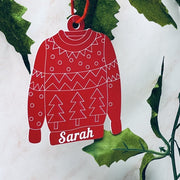 Personalised Christmas Sweater Ornaments - KnK krafts