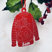 Personalised Christmas Sweater Ornaments - KnK krafts