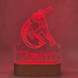 Personalised Cricket Led Night Light - KnK krafts