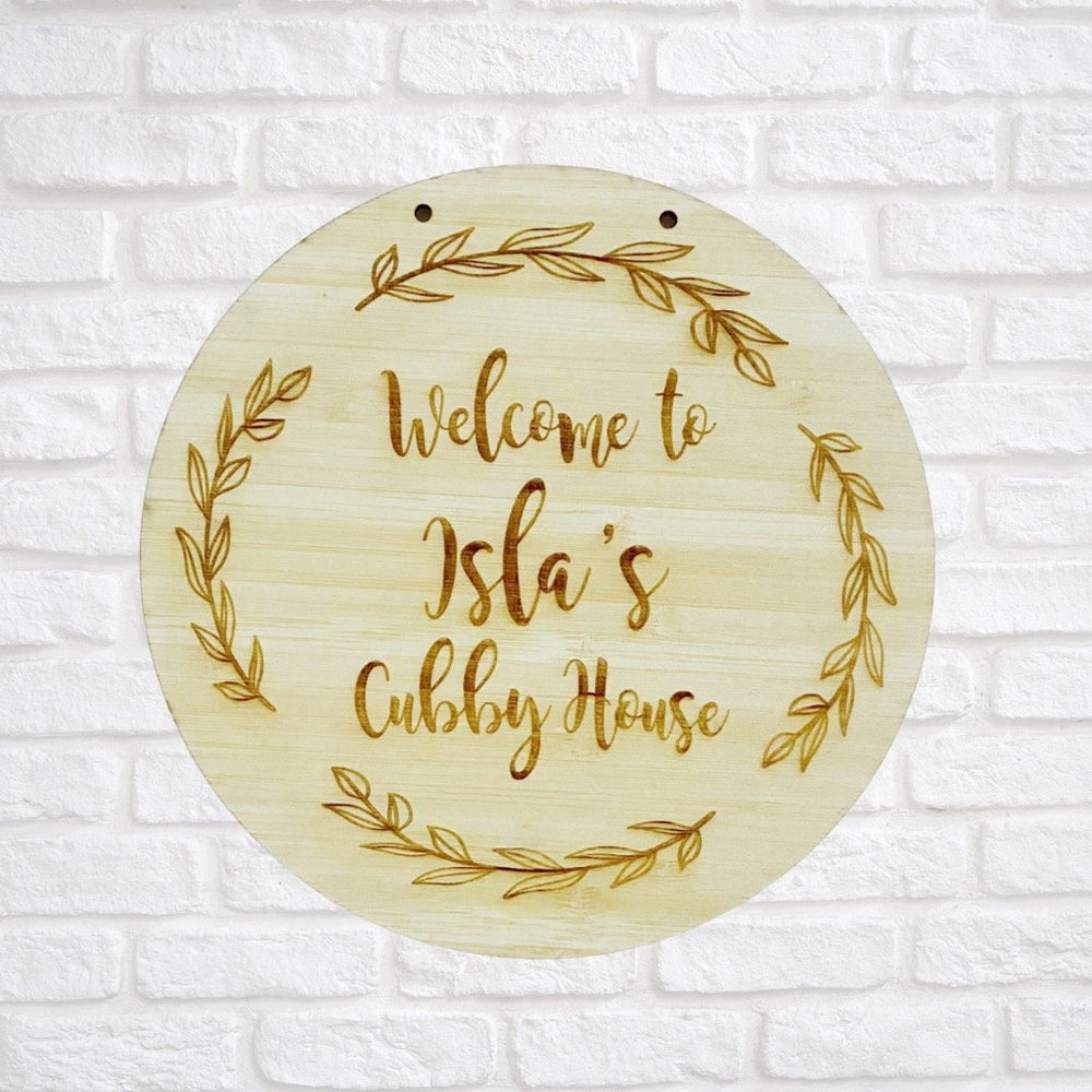 Cubbies Sign Personalised Cubby House Sign – KnK krafts