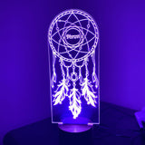 Personalised DreamCatcher Led Night Light - KnK krafts