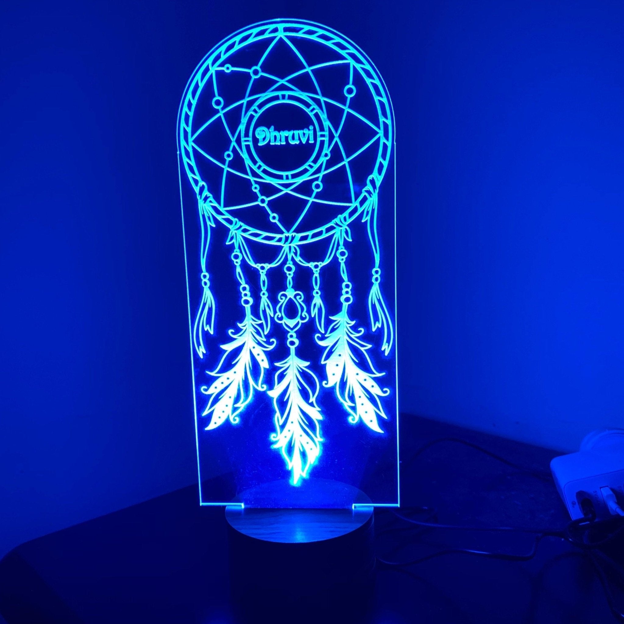Personalised DreamCatcher Led Night Light KnK krafts