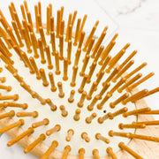 Personalised Engraved Bamboo Brush Oval - KnK krafts