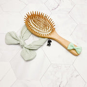 Personalised Engraved Bamboo Brush Oval - KnK krafts