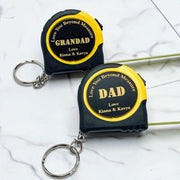Personalised Father’s Day Tape Measure Keyrings - KnK krafts