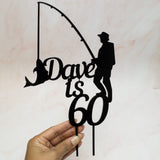 Personalised Fishing Cake Topper| Customised - KnK krafts