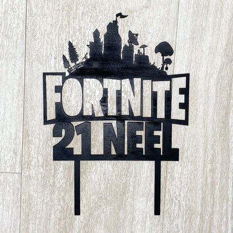 Personalised Fortnite Cake Topper - KnK krafts