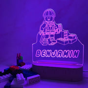 Personalised Lego Led Night Light - KnK krafts
