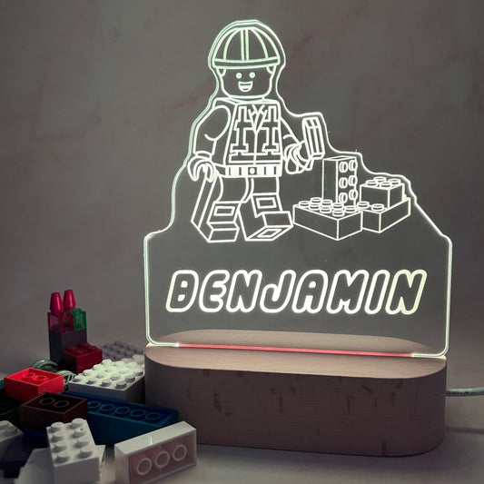 Personalised Lego Led Night Light - KnK krafts