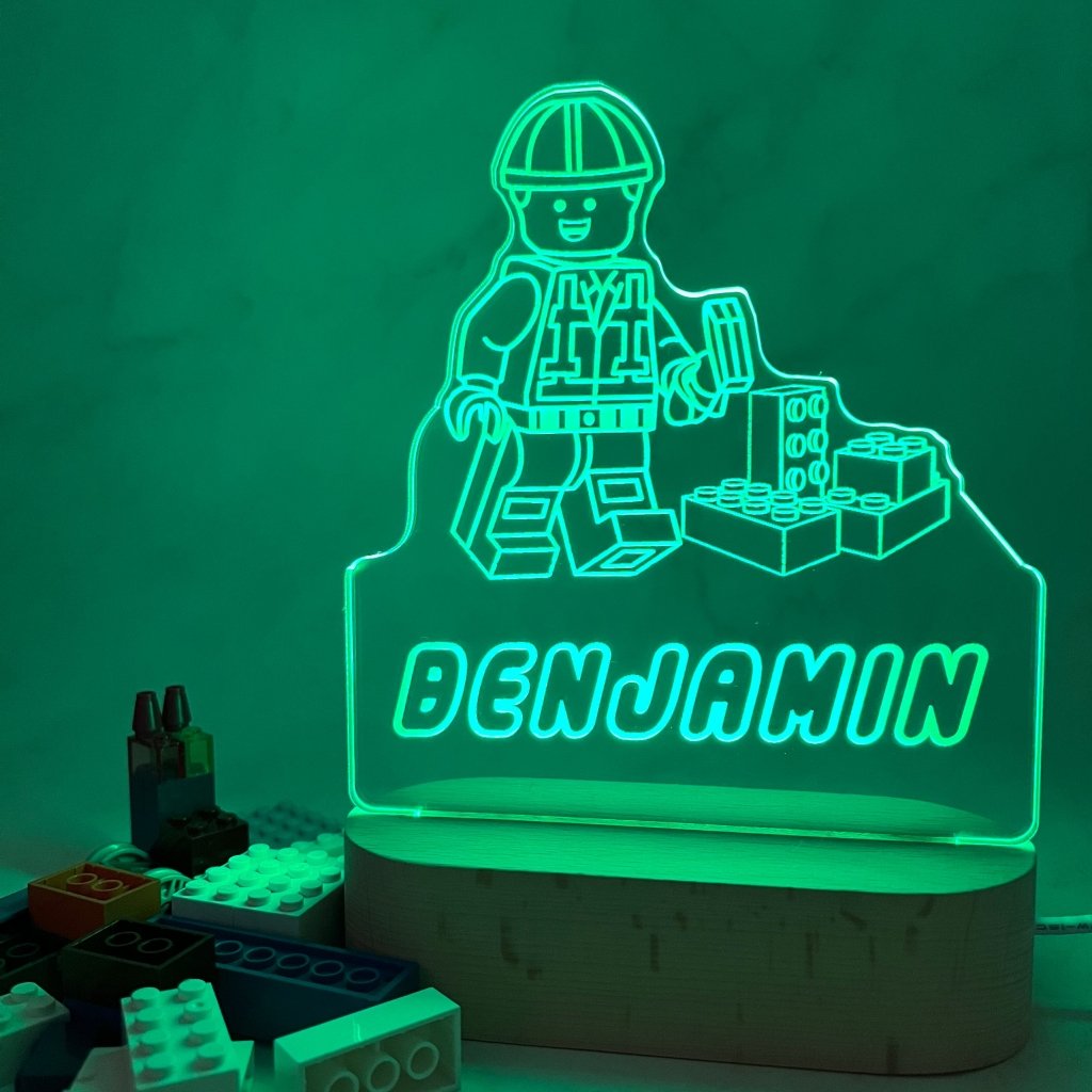 Personalised Lego Led Night Light - KnK krafts