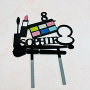 Personalised Makeup cake Topper - KnK krafts