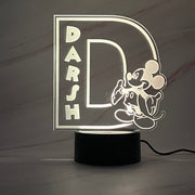Personalised Monogram Mickey Led Night Light - KnK krafts