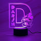 Personalised Monogram Mickey Led Night Light - KnK krafts