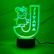 Personalised Monogram Peppa Led Night Light - KnK krafts