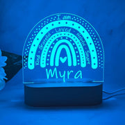 Personalised Motivational Rainbow Led Night Light - KnK krafts