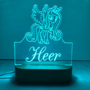 Personalised Pony Led Night Lamp - KnK krafts