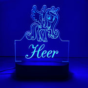 Personalised Pony Led Night Lamp - KnK krafts