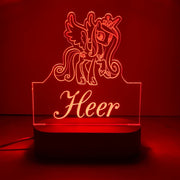 Personalised Pony Led Night Lamp - KnK krafts