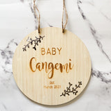 Personalised Pregnancy Announcement plaque - KnK krafts