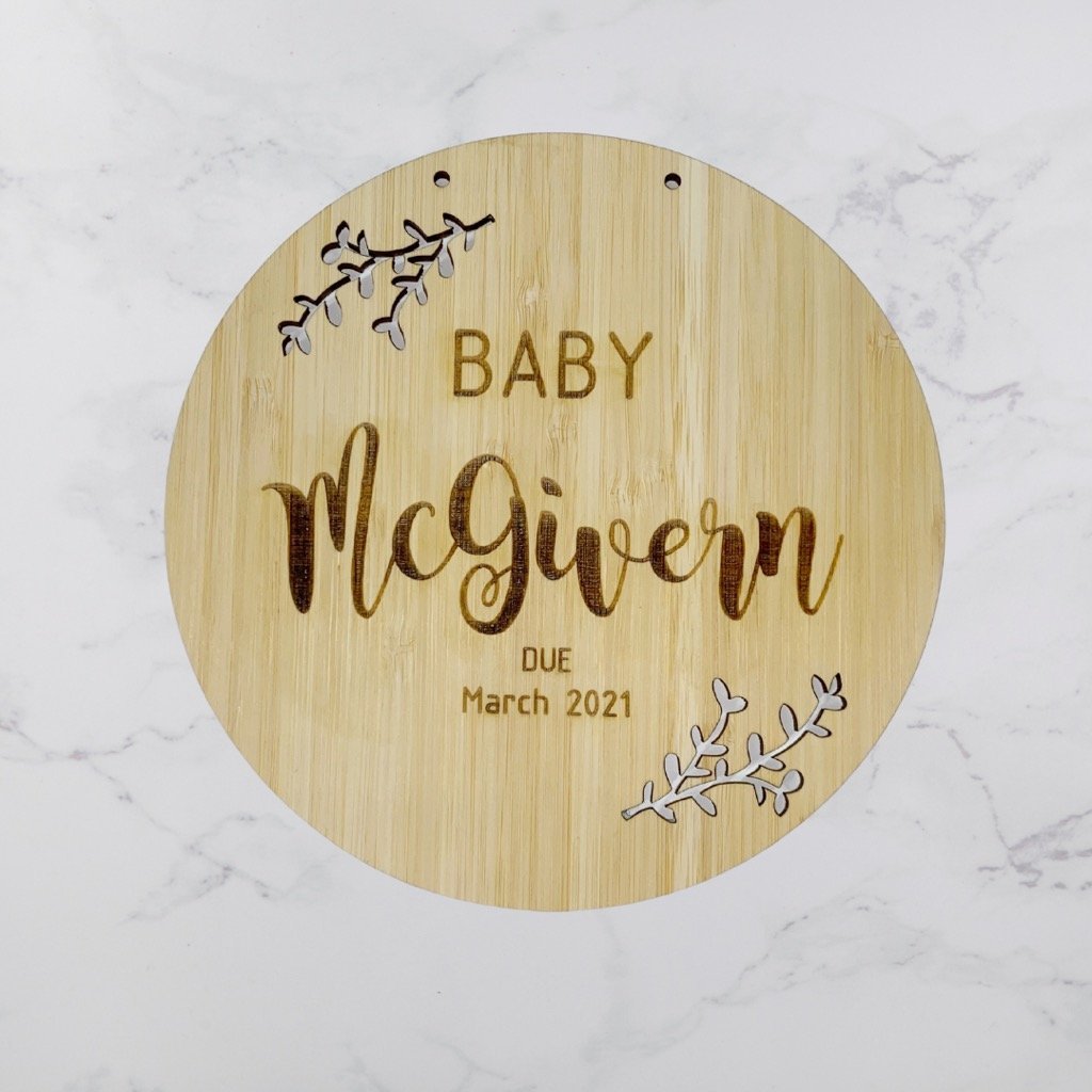 Personalised Pregnancy Announcement plaque - KnK krafts