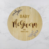 Personalised Pregnancy Announcement plaque - KnK krafts
