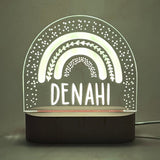 Personalised Rainbow Led Night Light - KnK krafts