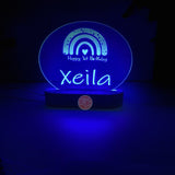 Personalised Rainbow Led Night Light - KnK krafts