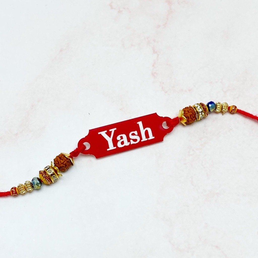Rectangular Rakhis Personalised Rakhi Rectangle – KnK krafts