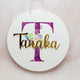 Personalised Round Name Plaque - KnK krafts