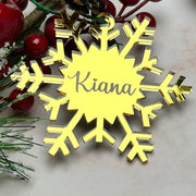 Personalised Snowflake Christmas Ornaments - KnK krafts