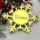 Personalised Snowflake Christmas Ornaments - KnK krafts