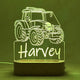 Personalised Tractor Led Night Lamp - KnK krafts