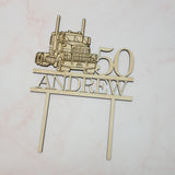 Personalised Truck Cake Topper| Customised - KnK krafts