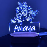 Personalised Unicorn Wings Led Night Light - KnK krafts