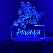 Personalised Unicorn Wings Led Night Light - KnK krafts