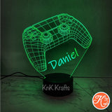 Personalised Video Game Controller Led Night Light - KnK krafts