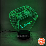 Personalised Video Game Controller Led Night Light - KnK krafts