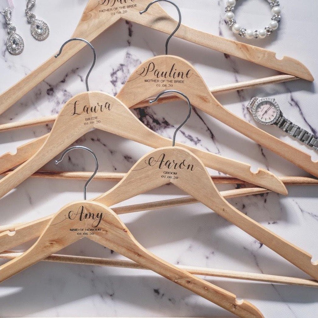 Personalised Wedding Hangers - KnK krafts