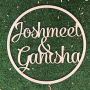 Personalised wedding hoops - KnK krafts
