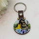 Photo Keyring With Personalised Message Circle - KnK krafts
