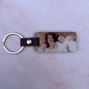 Photo Keyring With Personalised Message Rectangle - KnK krafts